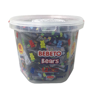 🇹🇷 土耳其 BEBETO 水桶彩虹熊軟糖 12種顏色及口味 小熊軟糖 980g