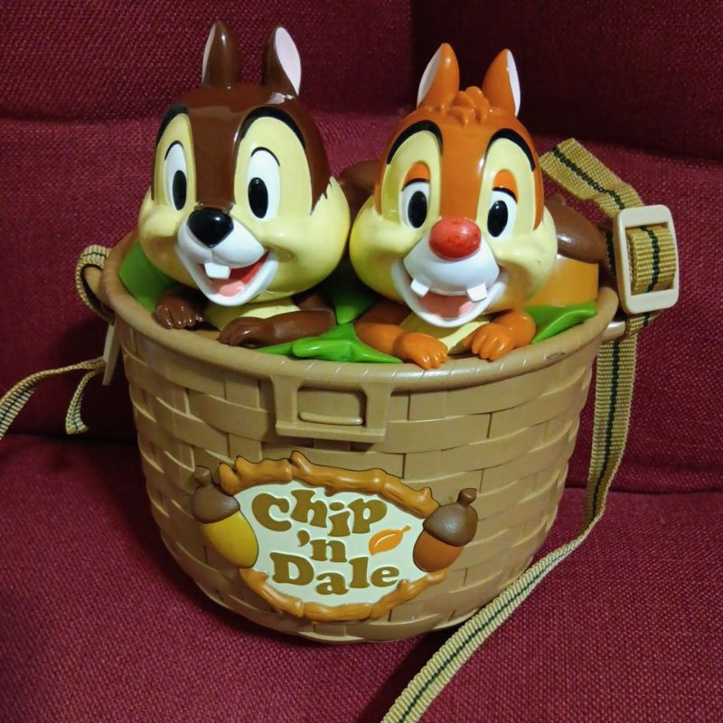 東京迪士尼 帶回 花栗鼠 奇奇蒂蒂 限量爆米花桶 置物桶 收納桶 絕版珍藏 典藏品