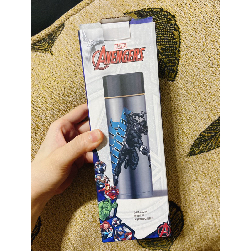 全新現貨  MARVEL 漫威 黑豹 不鏽鋼 真空 輕量杯 保溫杯 400ml 復仇者聯盟