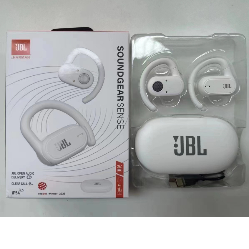 全新進口藍芽耳機JBL Soundgear Sense開放式無線藍牙耳機SGS 夾耳掛式 TUNE防塵防水 通話耳機保固