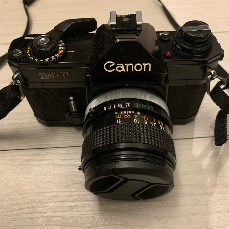 底片相機 黑金剛 CANON EF Black 加 FD 35mm f3.5 鏡頭