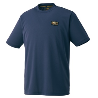 日本進口 ZETT PROSTATUS 頂級金標LOGO 後背顯眼印花 短袖運動T恤 短袖訓練衣 藍(BOT87101)