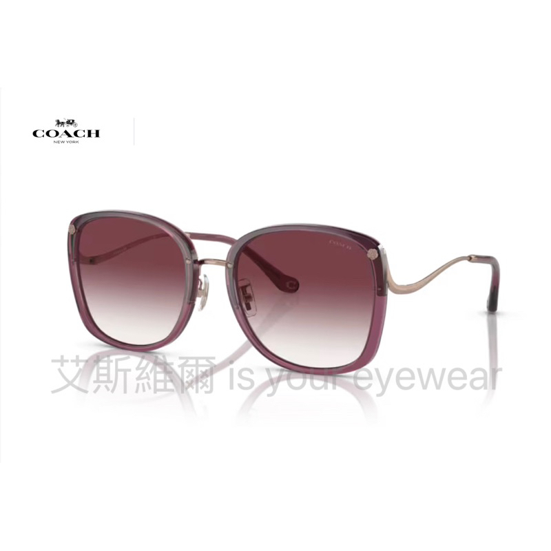 【艾斯維爾】正品COACH太陽眼鏡  墨鏡 小臉神器 優雅時尚太陽眼鏡 HC7157D