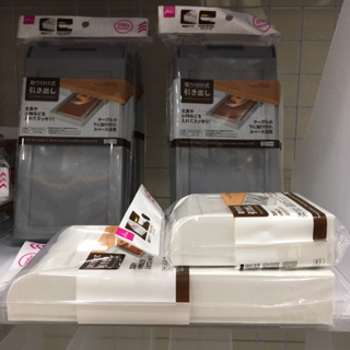 大創 日本人氣商品 黏貼式抽屜收納盒 桌下抽屜