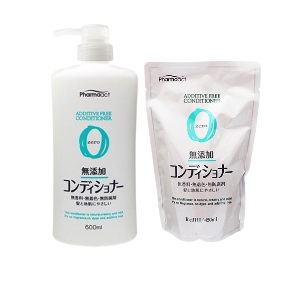 日本熊野 PharmaACT無添加潤髮乳(600ml)／潤髮乳補充包(450ml) 植物性【小三美日】D007277x