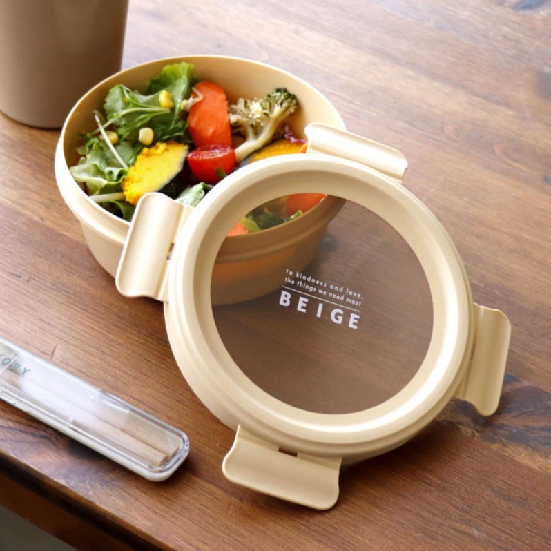 Home Tune家音 日本正品3COINS沙拉午餐盒｜便當盒 減肥餐 午餐盒 可微波加熱 塑膠飯盒【J-3C161】