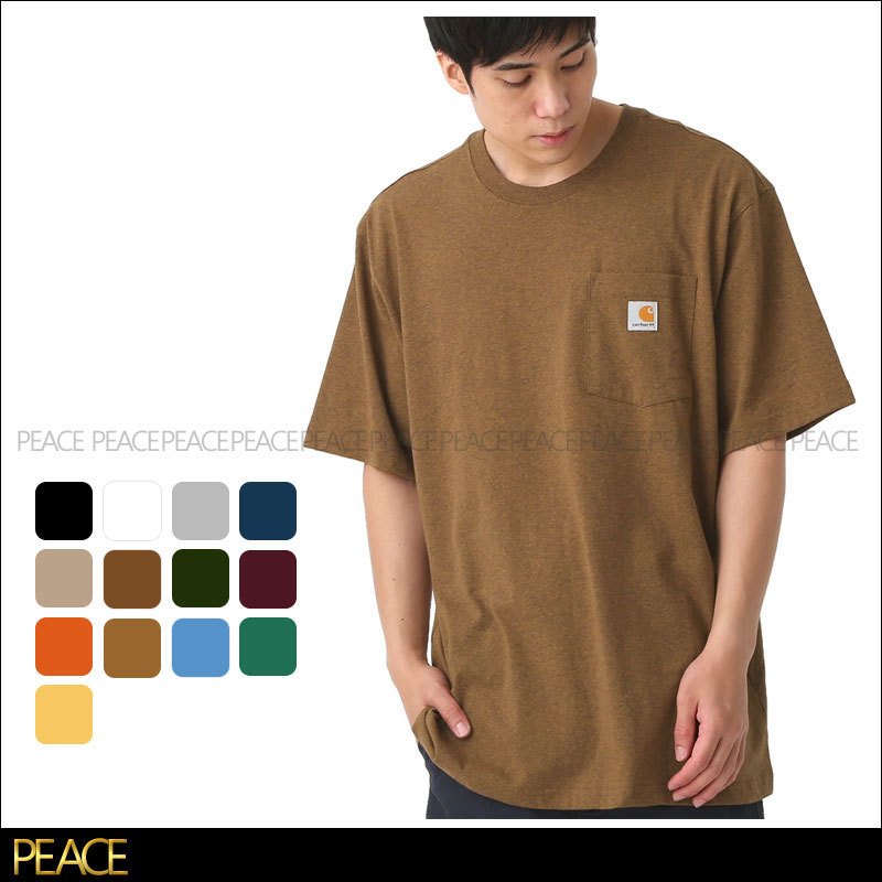 【PEACE】Carhartt K87 LOOSE FIT 經典款 基本款 logo 重磅 工裝 口袋 T恤 短T