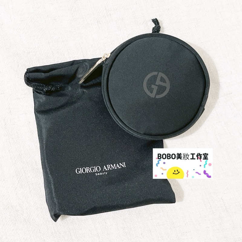 現貨🔥BOBO美妝🌹專櫃貨 Giorgio Armani  GA 亞曼尼 亞曼尼零錢包 亞曼尼氣墊粉餅包 訂製氣墊化妝包