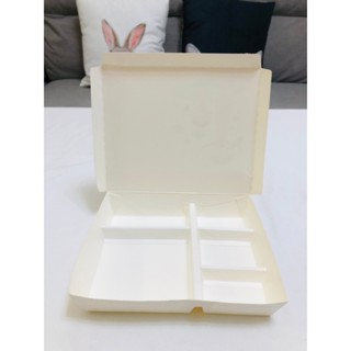 [臺灣製造] [箱售] 501便當盒 左右五格 便當餐盒 紙餐盒 便當店 自助餐 免洗餐具 一次性餐具
