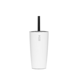 MIIR STRAW TUMBLER 雙層真空 保溫/保冰 吸管上蓋 隨行杯 16oz/473ml 時尚白