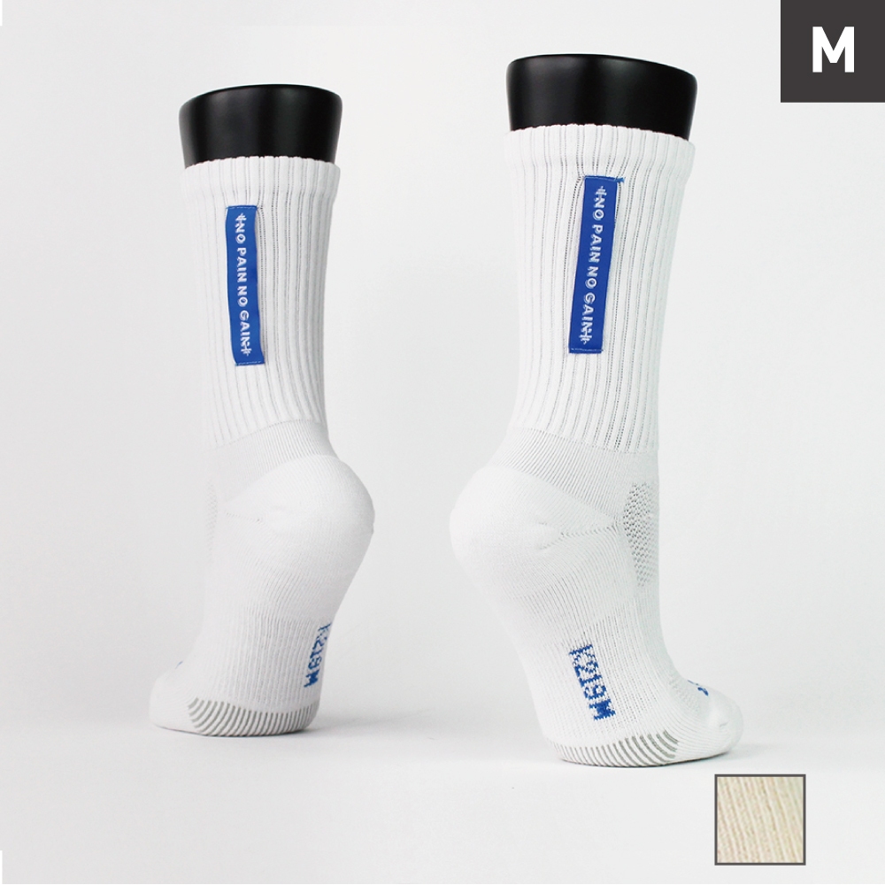 FOOTER 訓練標語健身襪 機能襪 運動襪 襪子 健身 高筒襪(女-K219M)