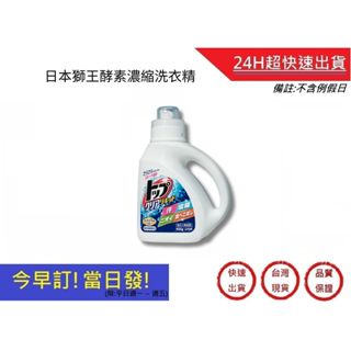 【日本獅王 LION】酵素濃縮洗衣精 900g 去汙消臭洗衣精 預防泛黃 衣物清潔 洗滌｜超快速