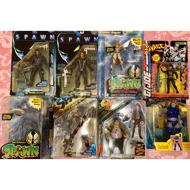 現貨 SPAWN 閃靈悍將 、 DC 、北斗神拳 、GIJoe  吊卡 早期玩具 絕版 可動公仔 商品如圖