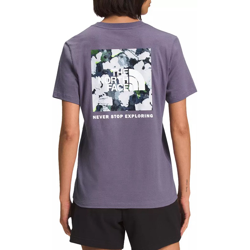 《全新轉賣：吊牌未拆》- The North Face 紫色藝術感花卉T-Shirt / 北臉T