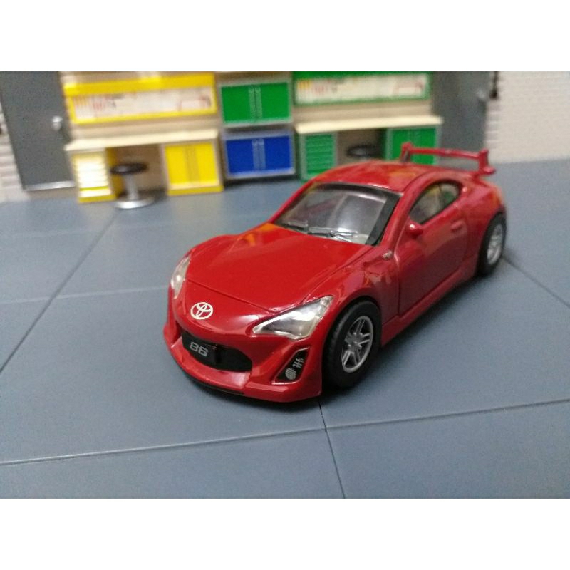 二手無盒 原廠 1/43 豐田 TOYOTA 86 紅色 模型車