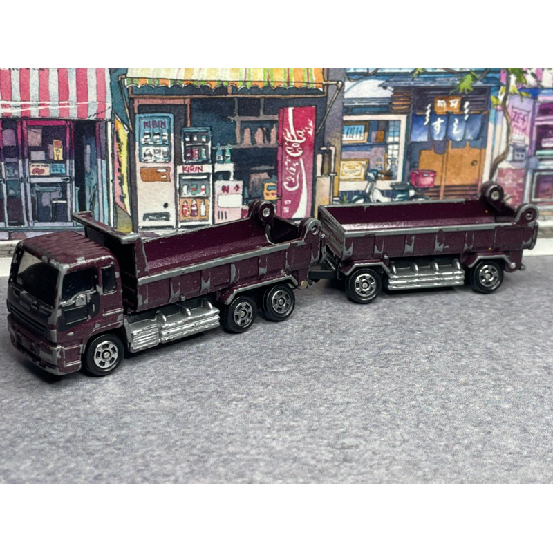 TOMICA 127 ISUZU GIGA FULL TRAILER DUMP 長車 卡車 連結車 砂石車 多美