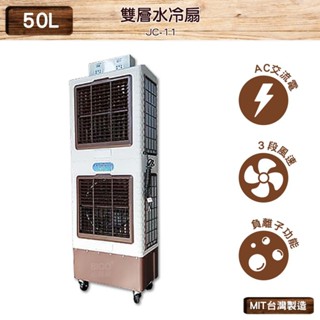 臺灣製造 jc-11 50l 雙層水冷扇 中華升麗 移動式水冷扇 大型水冷扇 工業用水冷扇 水冷扇 水冷風扇 工業 扇