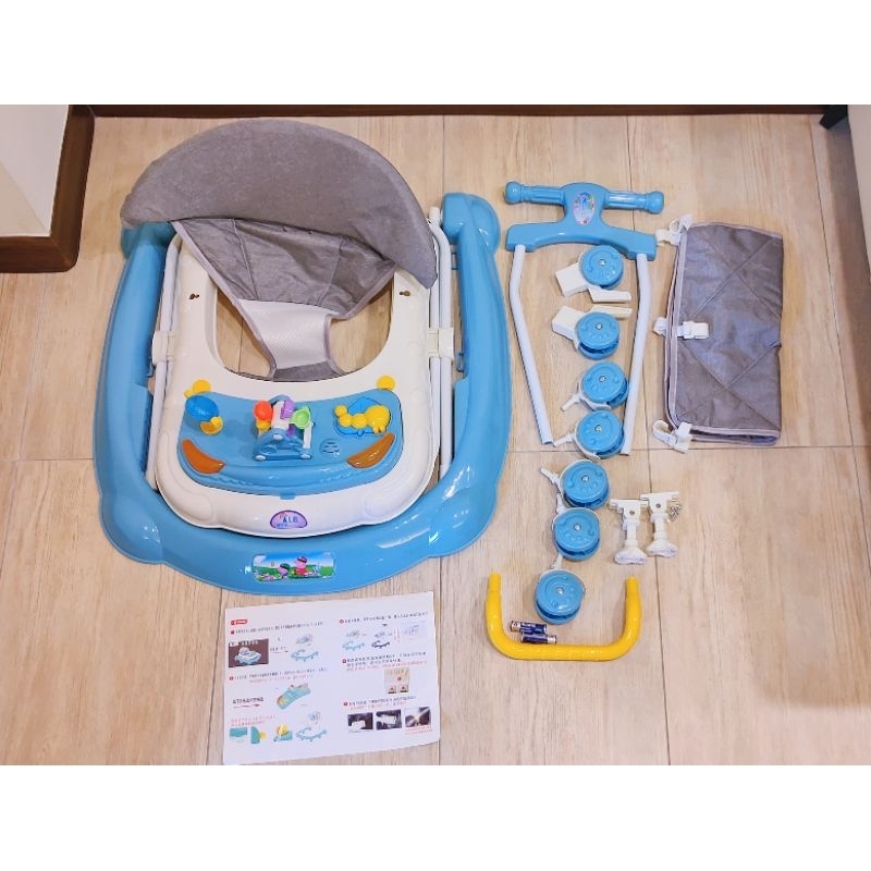 多功能學步車(藍色旗艦款) 寶寶餐椅 嬰幼兒餐椅 嬰幼兒學步車 學步車 螃蟹車