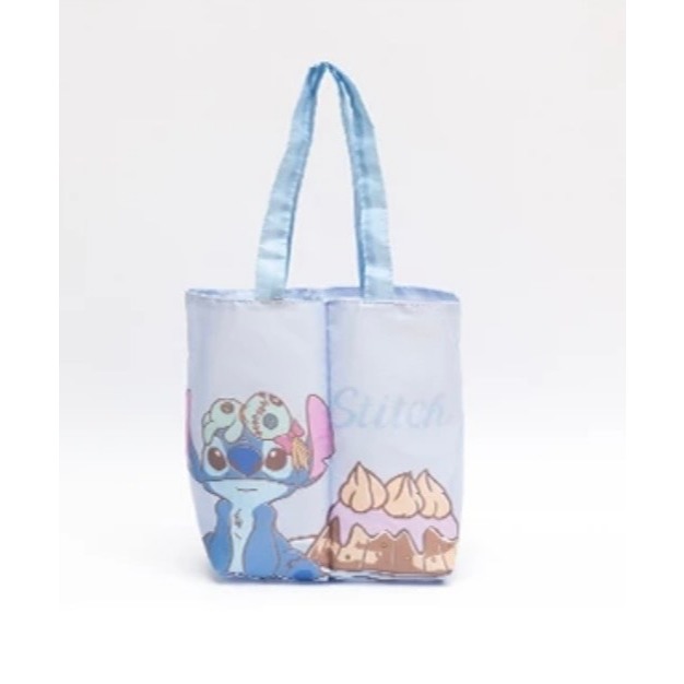 迪士尼史迪奇雙杯飲料提袋 飲料袋 水壺袋 手提袋 冰霸杯袋 冰霸杯提袋 手提包 購物袋 （現貨）