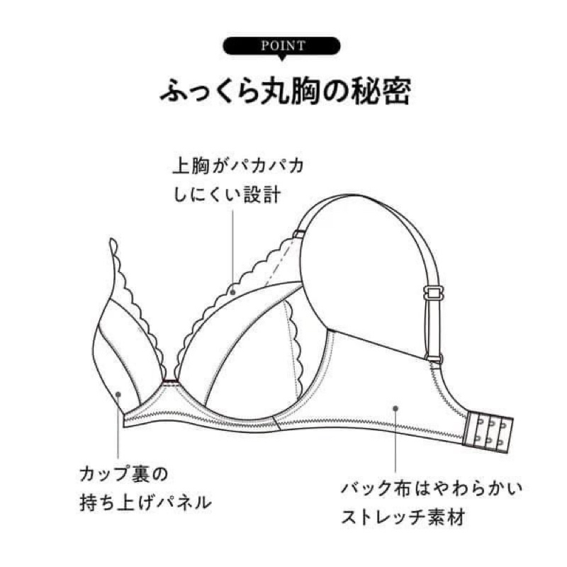 日本 LECIEN 無鋼圈集中防下垂蕾絲內衣 華歌爾副牌
