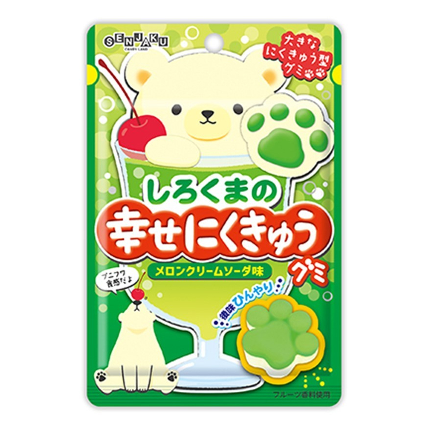 日本 SENJAKU 扇雀飴 幸福貓掌軟糖 哈密瓜 軟Q糖 肉球軟糖  葡萄 蘋果軟糖