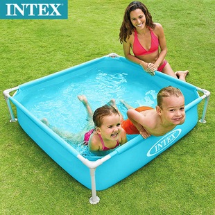INTEX 原廠 57173彩色方型管架兒童戲水池 游泳池 不用充氣 送修補貼(免費檢修 瑕疵換新品)