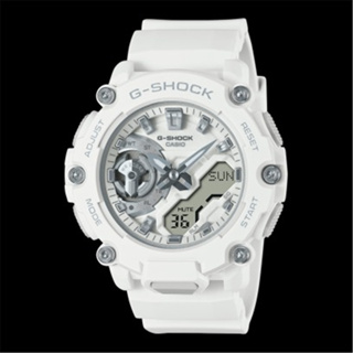 CASIO 卡西歐 G-SHOCK 輕薄都會 潮流 耐衝擊 雙顯運動腕錶-雪花白(GMA-S2200M-7A)[秀時堂]