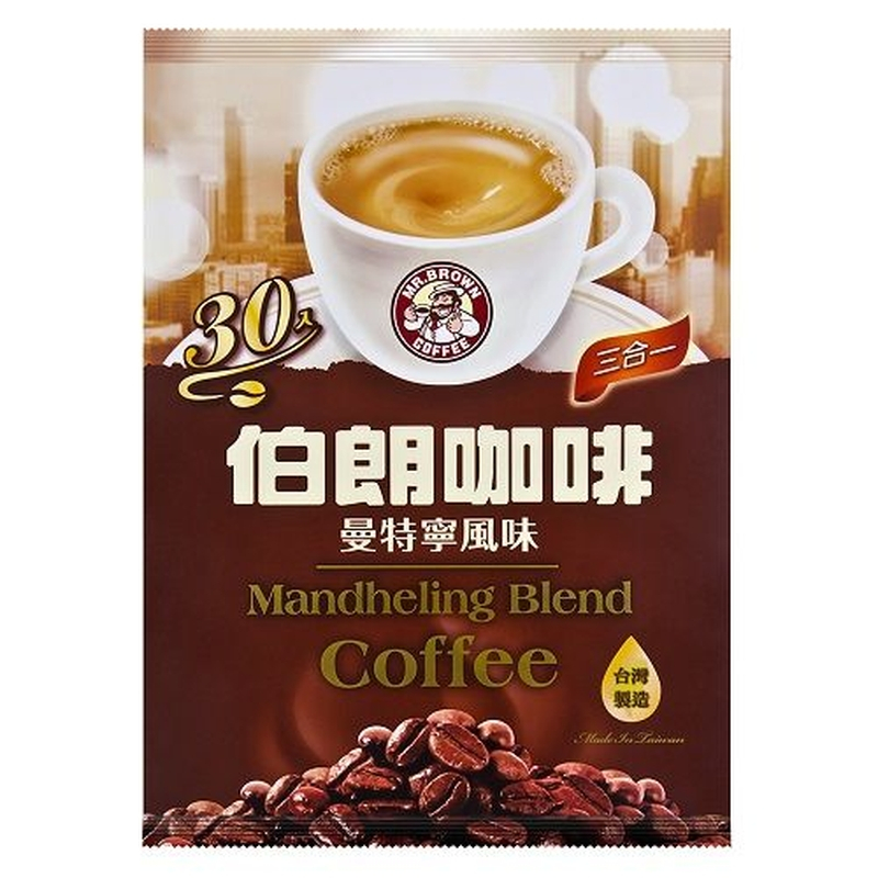 台灣 MR. BROWN Mandheling Coffee 曼特寧咖啡 30*16g