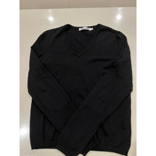 (二手）獨身貴族singlenoble 百貨專櫃 黑色百搭上衣 OL上衣 女生黑色上衣 外搭上衣 M號