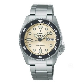 【SEIKO】精工5 Sports 縮小款水鬼SRPK31K1 鋼錶帶 潛水機械錶 4R36-14B0S白/銀38mm