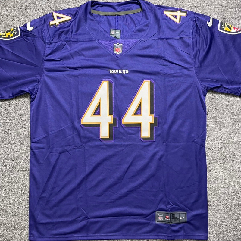 【𝐇𝟐𝐂】NFL 美式足球衣 Baltimore Ravens 巴爾的摩烏鴉 oversize 美式 hiphop球衣