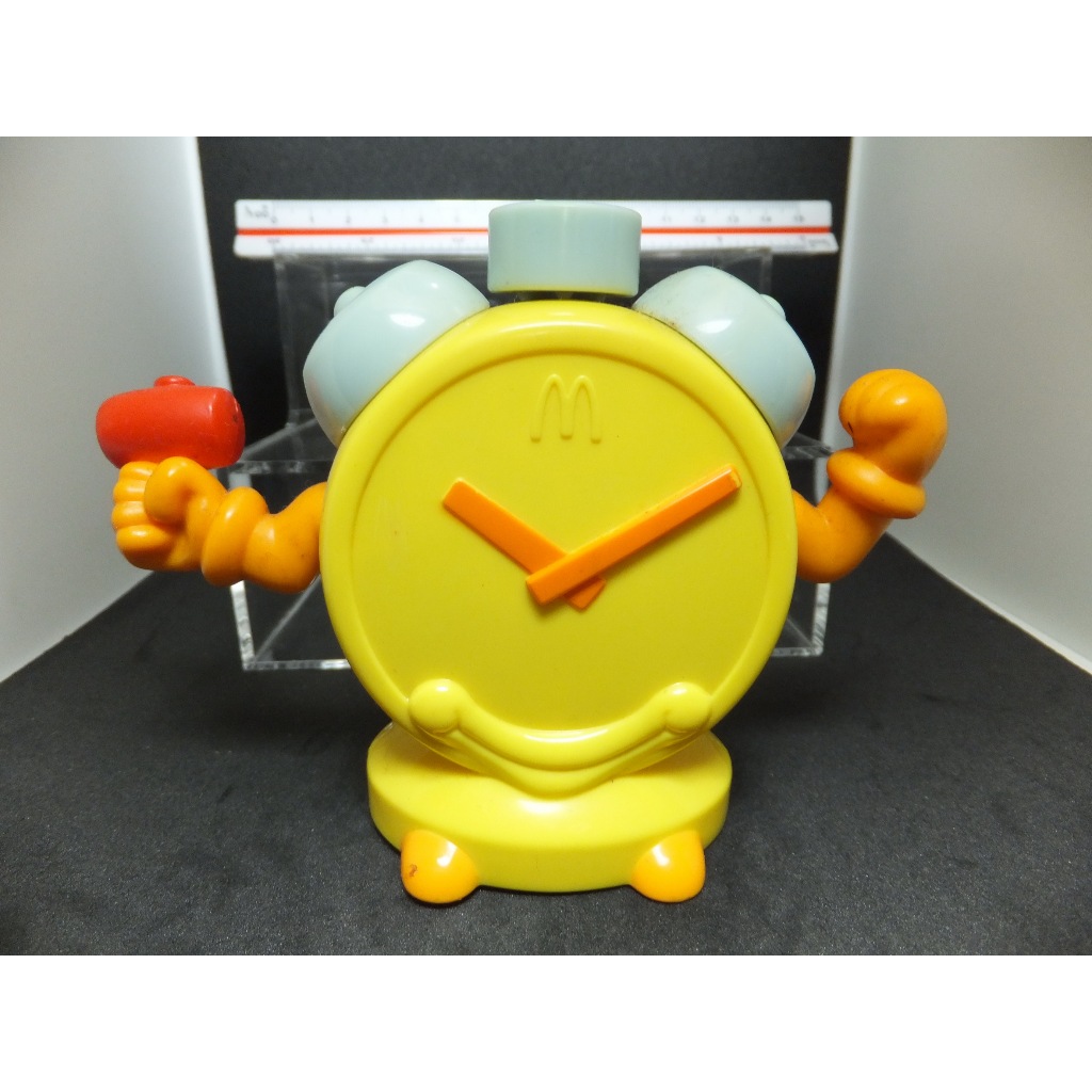 麥當勞玩具 鬧鐘造型 公仔 氣動玩具