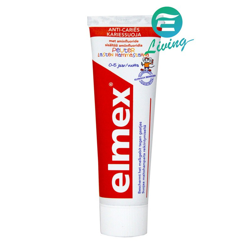 【易生活】ELMEX 兒童牙膏 75ml (0-5歲適用) #84131