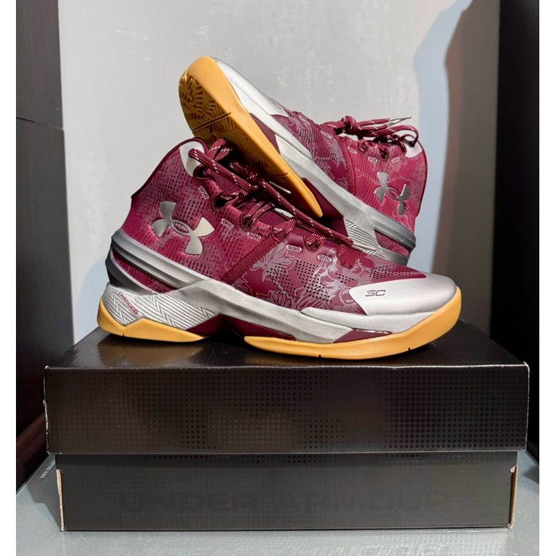 6.8折！全新 正版 UA Curry 2 復刻版 籃球鞋 貝塔紅 勇士 NBA  3026052-601 鋼鐵人配色