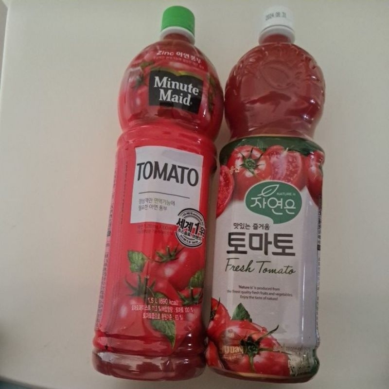 韓國帶回好喝番茄汁可面交自取 一瓶1.5L 分享兩瓶