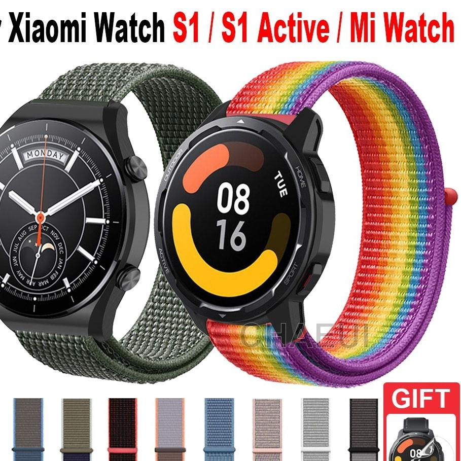尼龍回環錶帶Xiaomi Watch S3 錶帶 小米手錶 2 Pro 錶帶 S1 Active錶帶 小米手錶運動版錶帶