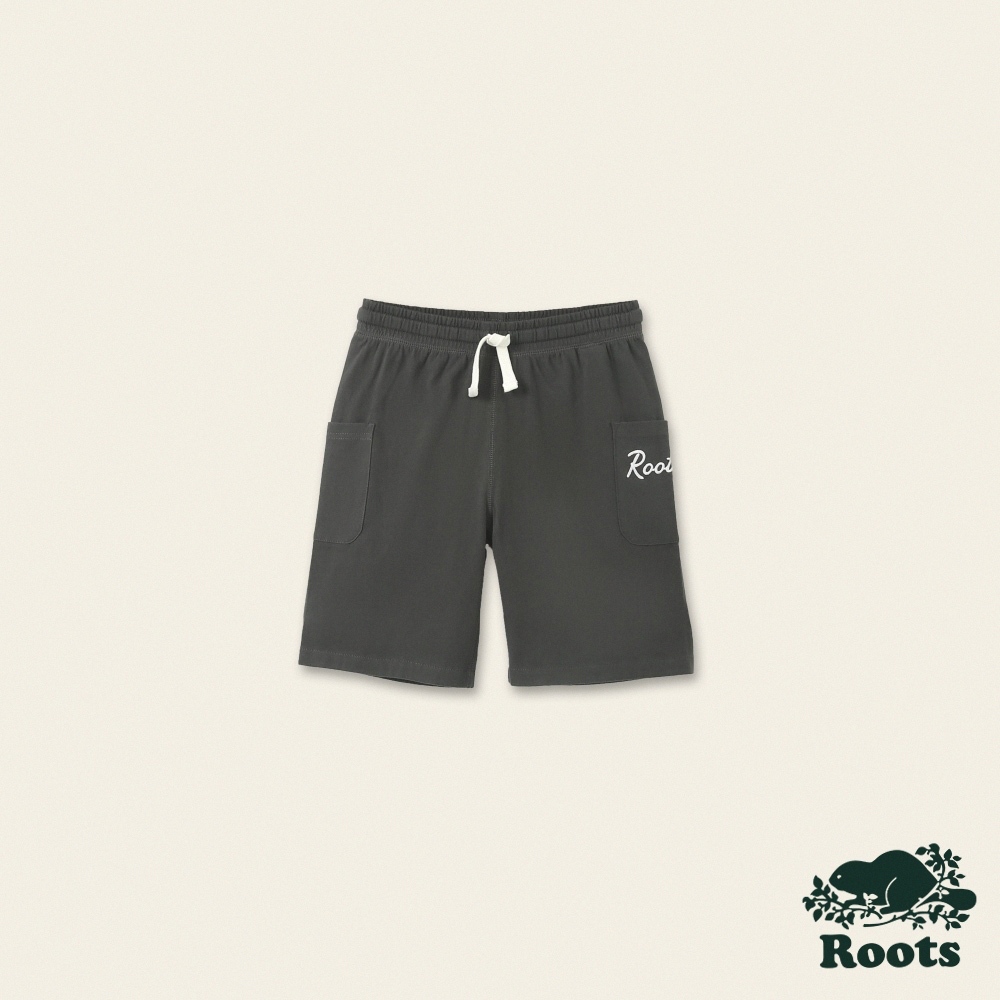 【Roots】大童-自然俱樂部系列 口袋設計有機棉短褲