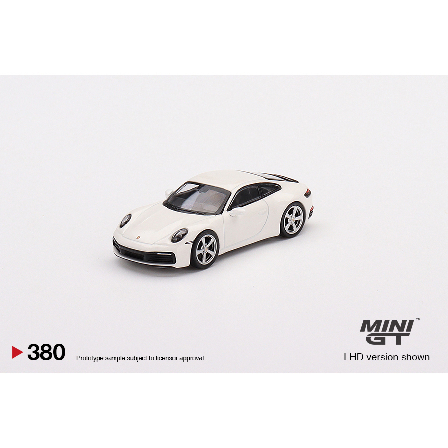 【收藏模人】MINI GT #380 Porsche 911 Carrera S 白 992 1:64 1/64