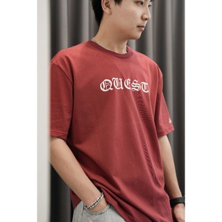 【QUEST】現貨 特價 QUEST CROSS TEE 短T 酒紅色 紅色