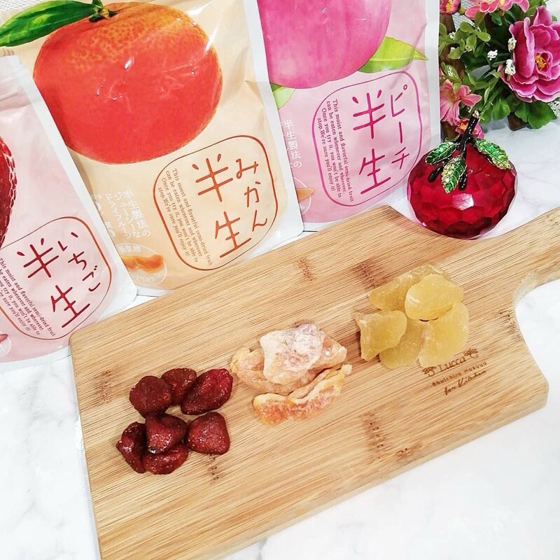 | 現貨| 日本 天然半生 水果乾 鳯梨 水梨 芒果+哈蜜瓜 白桃 橘子 草莓 果乾 零糖質