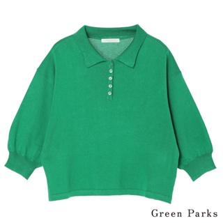 Green Parks 優雅七分袖有領針織上衣(6A26L2C0100)