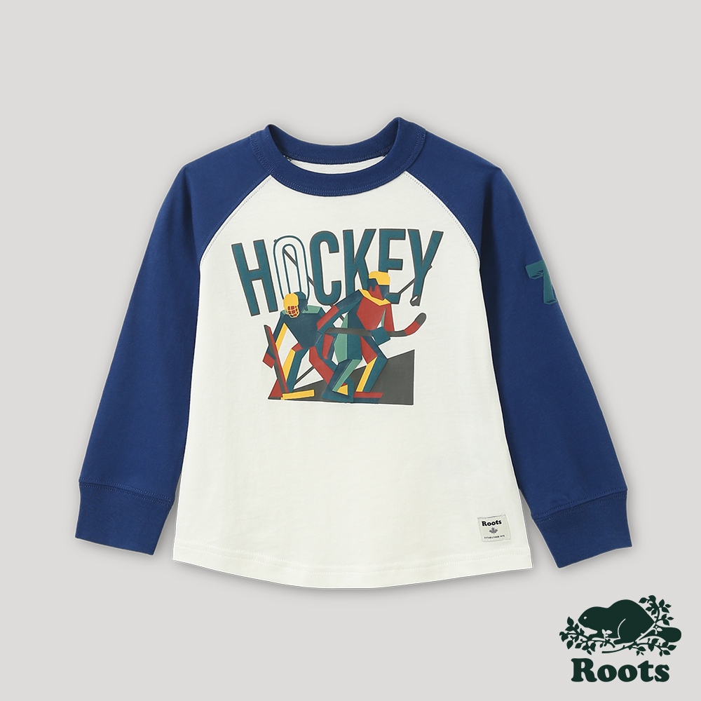 【Roots】小童-熱血曲棍球系列 滑冰長袖T恤