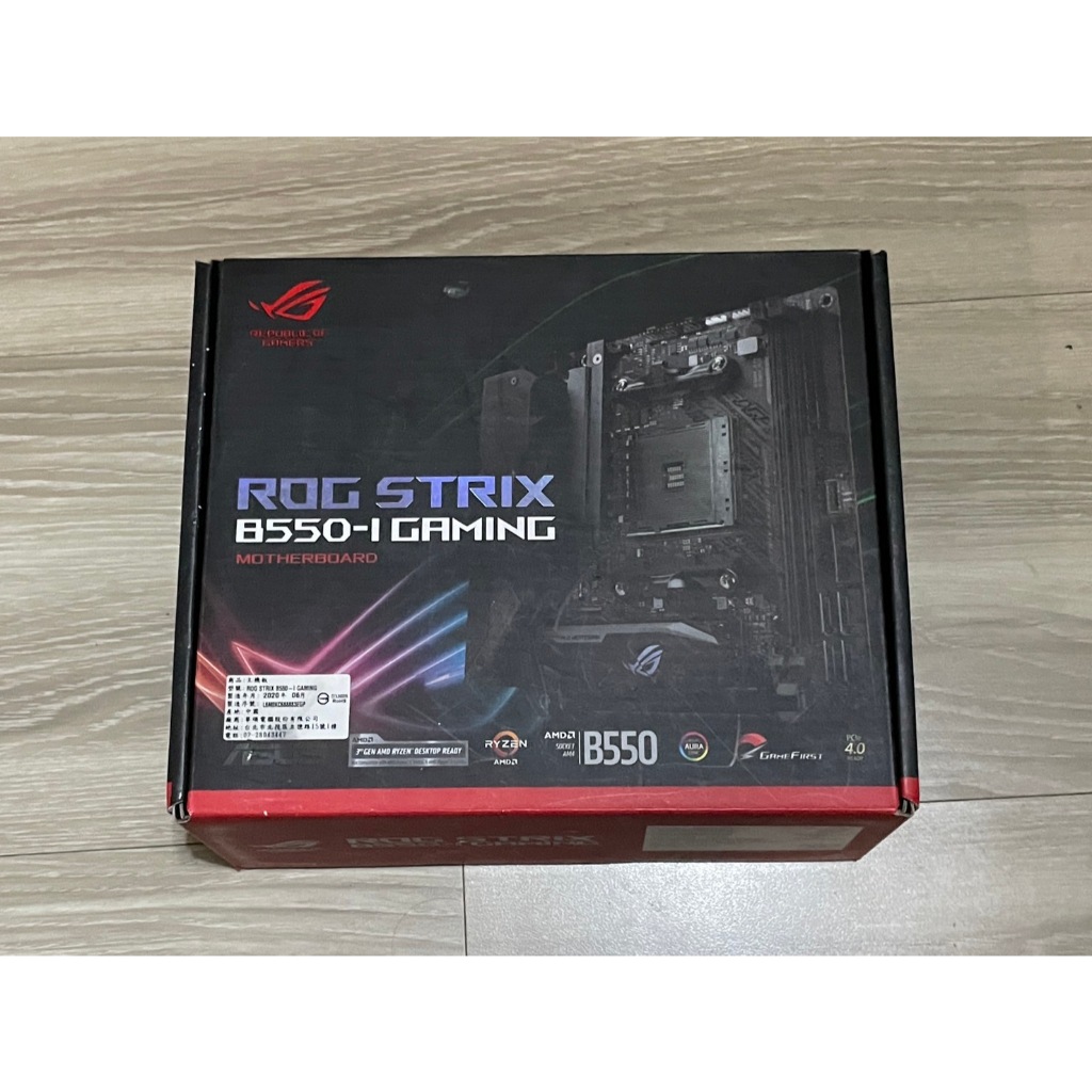 賣 二手 華碩主機板ROG Gaming B550-I B550i ITX 保固內  絕版 台灣公司貨