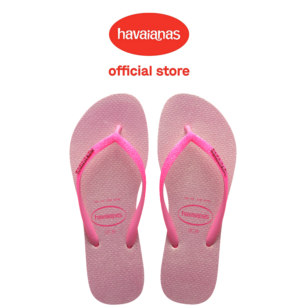 Havaianas哈瓦仕 拖鞋 漸層 粉紫 Slim Glitter Iridescent 4148922-1749W