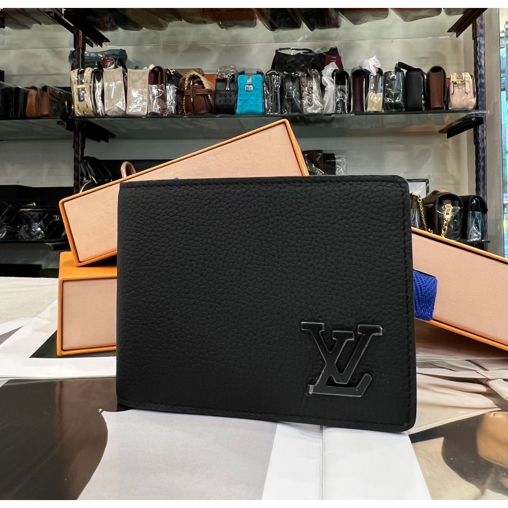 【茱麗葉精品】Louis Vuitton LV M69829 Multiple 質感小牛皮對開5卡短夾.黑 現貨在台
