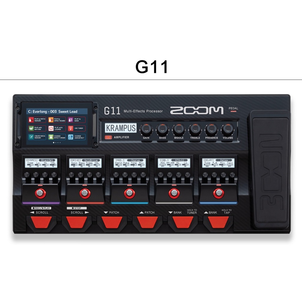 &lt;魔立樂器&gt; 大降價ZOOM G11旗艦型吉他綜合效果器 全彩觸碰式螢幕 LOOPER 錄音界面 鼓機公司貨保固18個月