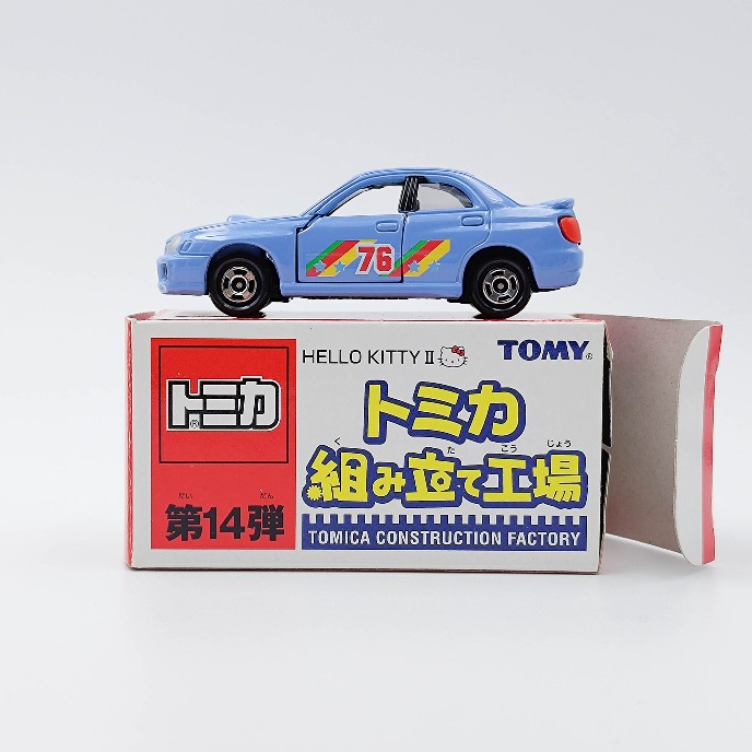 ★豬仔小舖★ Tomica 組立工場 Subaru Impreza WRX Hello Kitty II 藍色