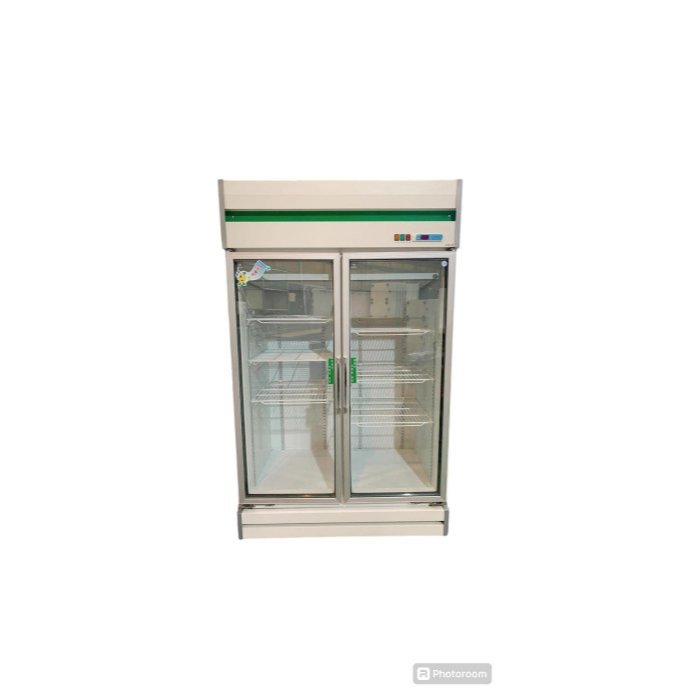 桃園國際二手貨中心---8成新~ 營業用 雙門玻璃冰箱 玻璃展示冰箱 飲料冰箱 二門冰箱 110V