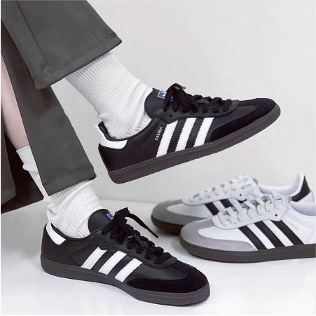 Adidas Originals Samba OG 黑白灰 黑色 情侶鞋 德訓鞋 B75806 B75807