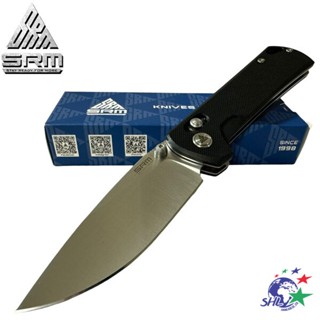 SRM Ambi lock 黑G10柄軸鎖摺疊工具刀 D2 steel鋼 / 168L-GB 詮國